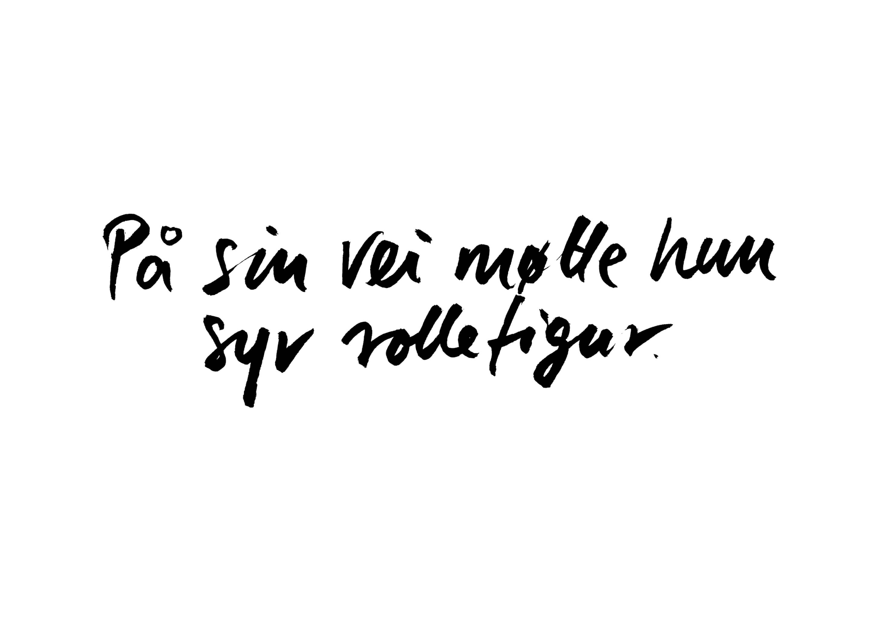 Handwritten text slide