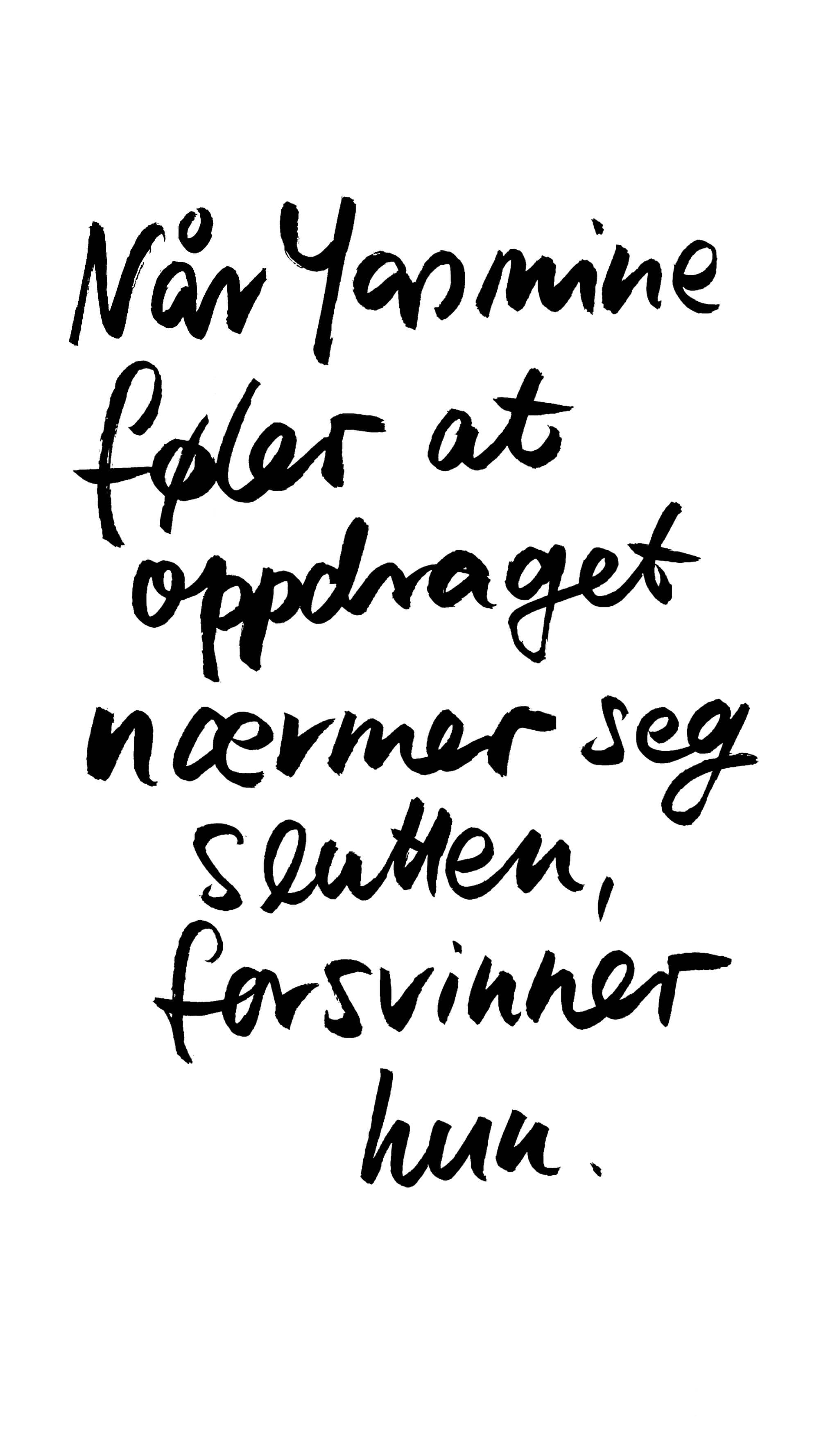 Handwritten text slide